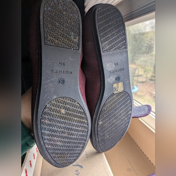 Rothy's Cabernet Stripe Ballet Flat 9.5 - Picture 4 of 8